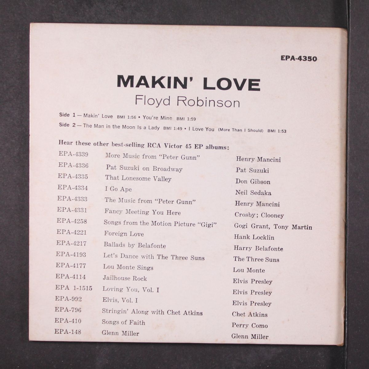 makin' love by FLOYD ROBINSON