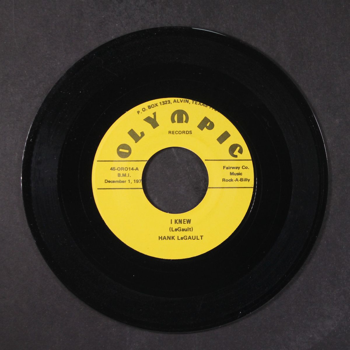 i knew / shame by HANK LEGAULT