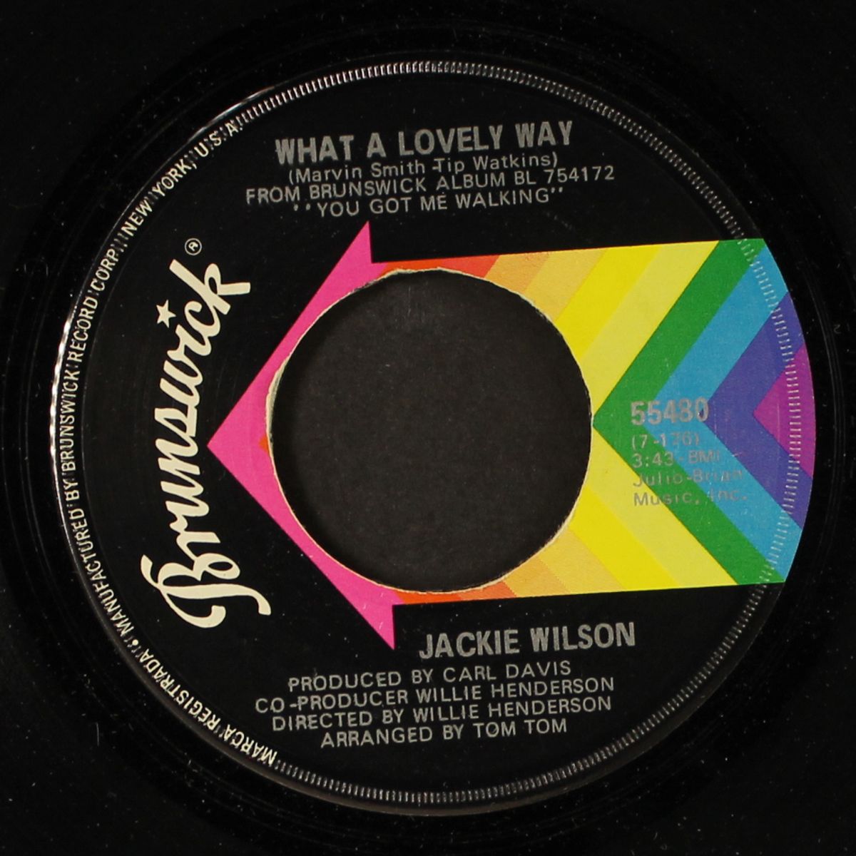 you left the fire burning / what a lovely way by JACKIE WILSON