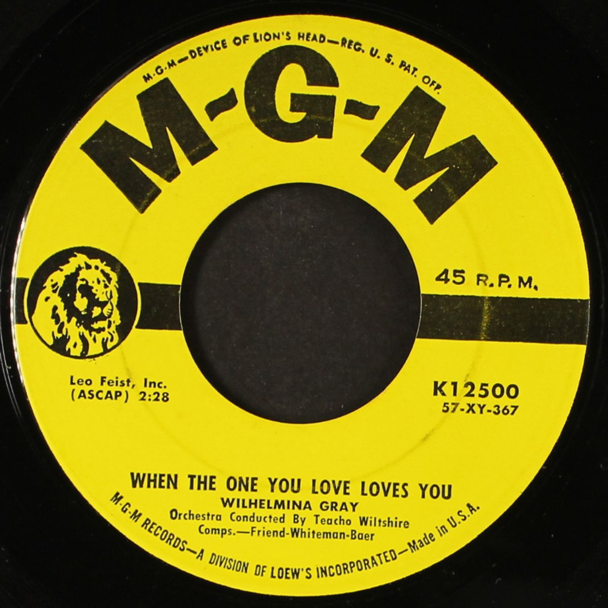 don't wake me up / when the one you love loves you by WILHELMINA GRAY