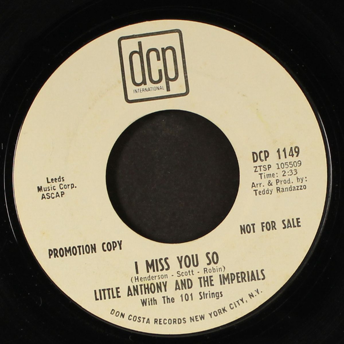 i miss you so by LITTLE ANTHONY & IMPERIALS