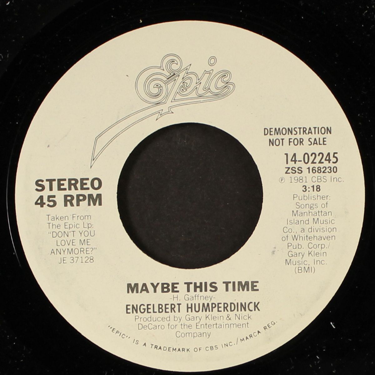 maybe this time by ENGELBERT HUMPERDINCK
