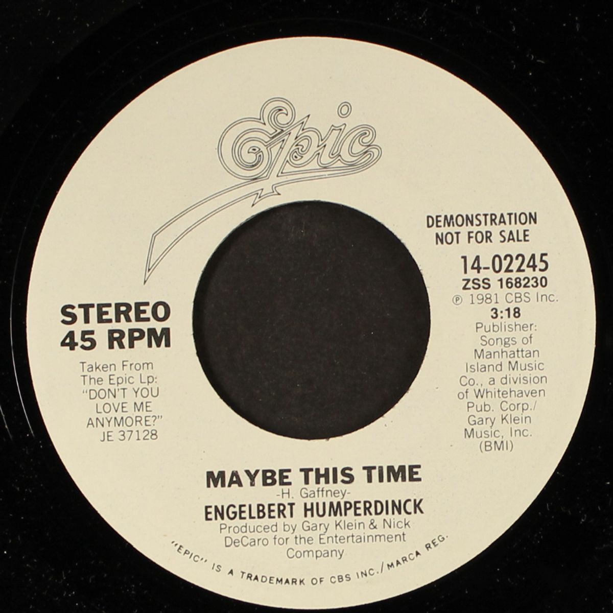 maybe this time by ENGELBERT HUMPERDINCK