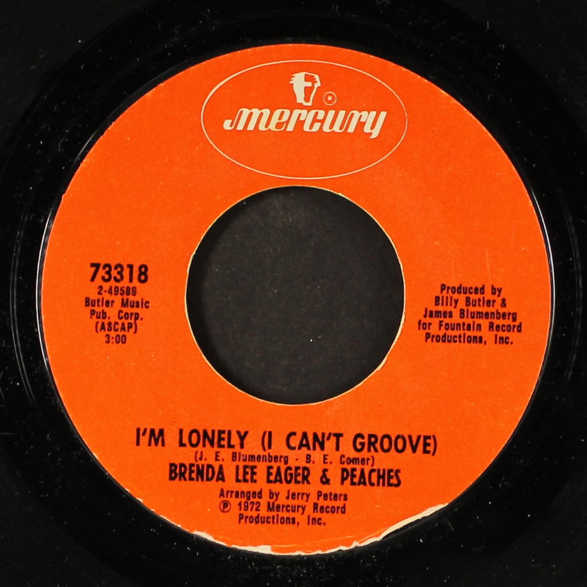 i'm lonely (i can't groove) / hey mr. sandman by BRENDA LEE EAGER & PEACHES