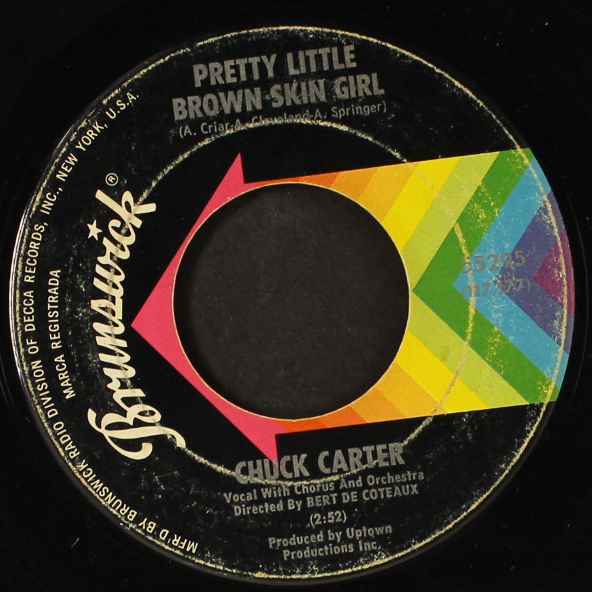 pretty little brown skin girl / i can't help myself by CHUCK CARTER