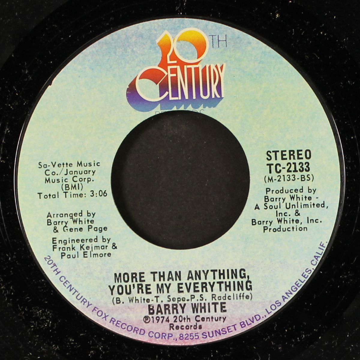 you're the first, the last, my everything / more than anything, you're my everything by BARRY WHITE