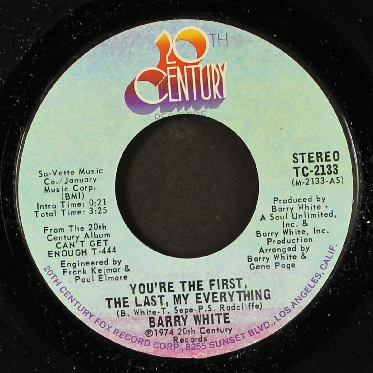 you're the first, the last, my everything / more than anything, you're my everything by BARRY WHITE