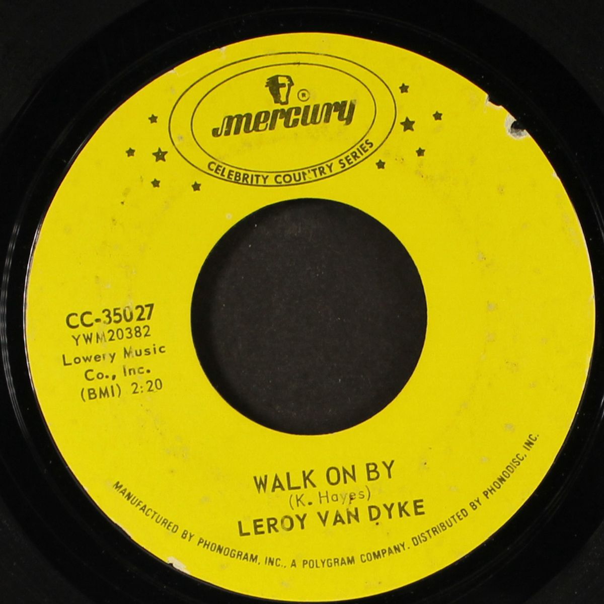 walk on by / auctioneer by LEROY VAN DYKE