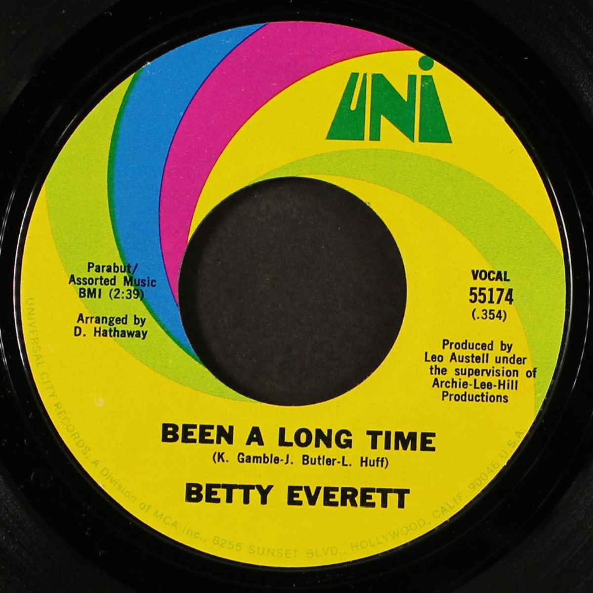 been a long time / just a man's way by BETTY EVERETT