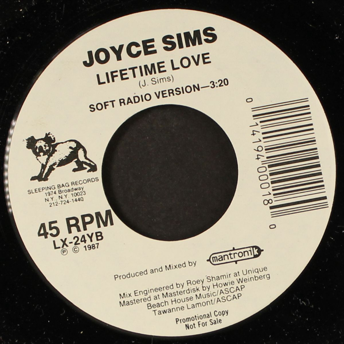 lifetime love - hard & soft radio versions by JOYCE SIMS
