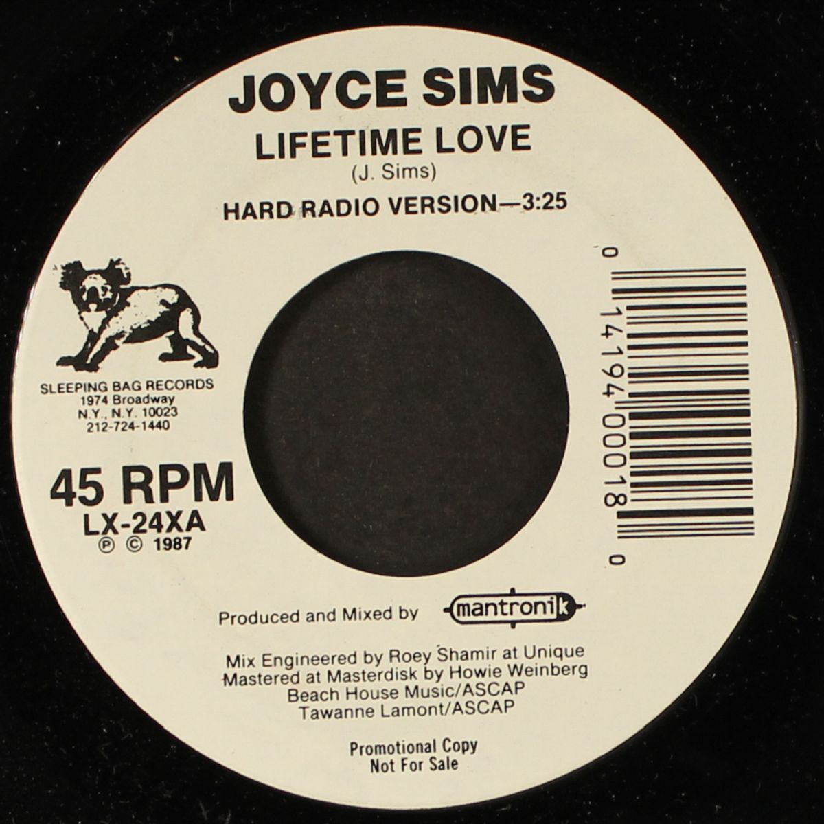 lifetime love - hard & soft radio versions by JOYCE SIMS