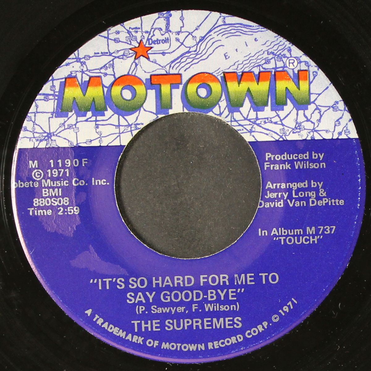 it's so hard for me to say good-bye / touch by SUPREMES