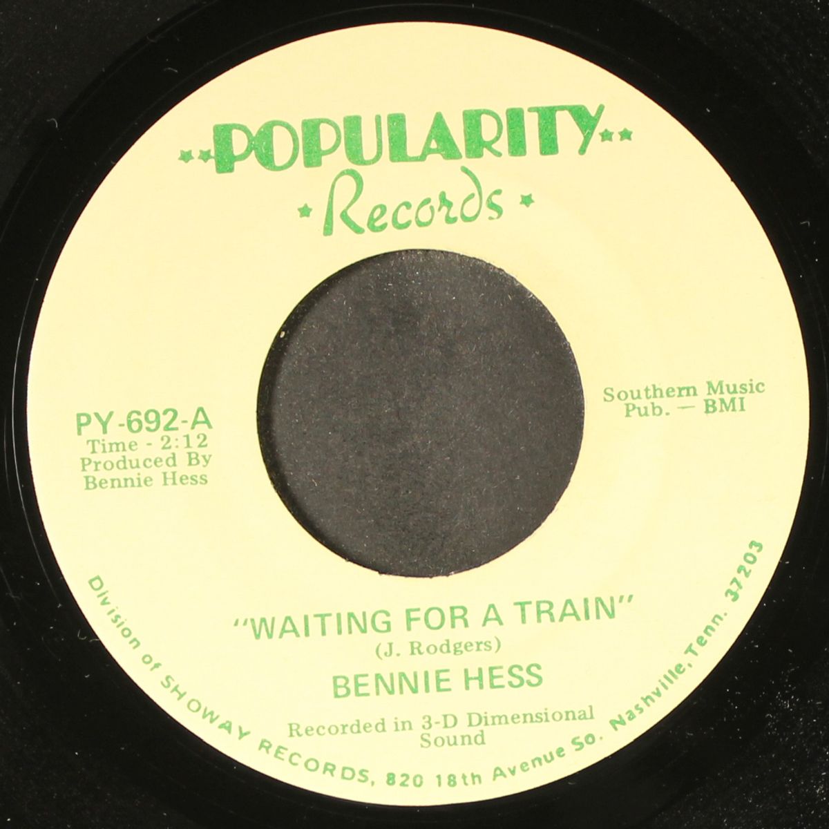 waiting for a train / travelin' blues by BENNIE HESS