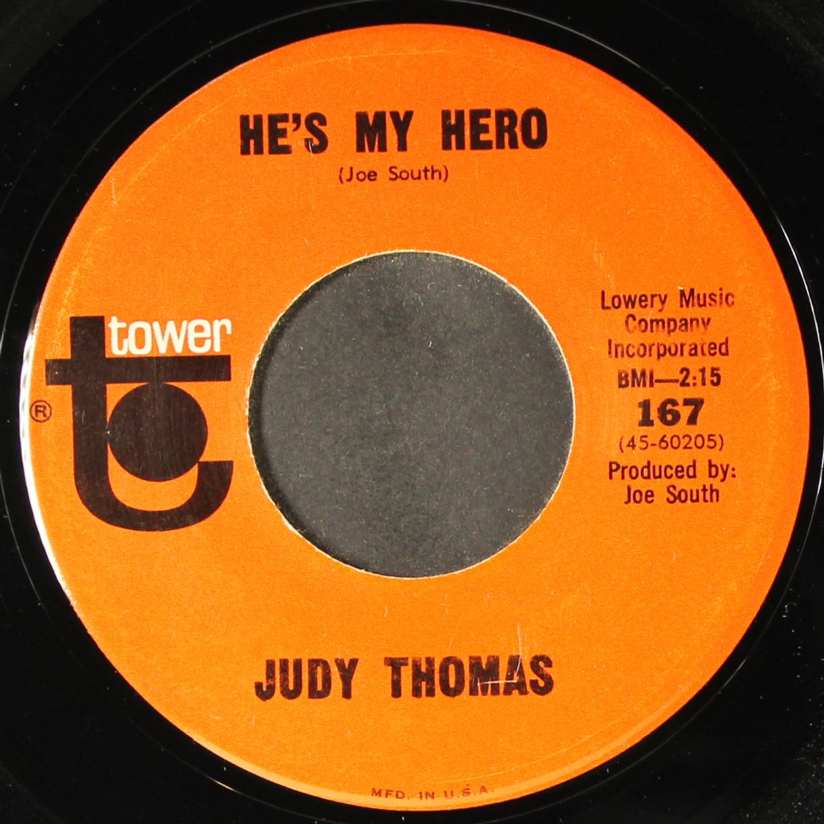 he's my hero / cry on cryin' eyes by JUDY THOMAS