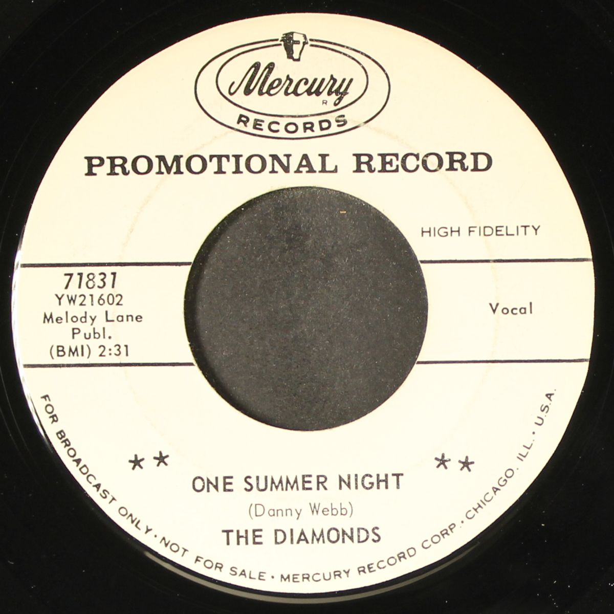 one summer night / it's a doggone shame by DIAMONDS