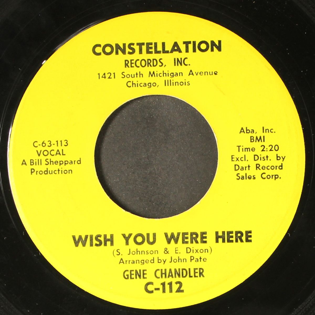 think nothing about it / wish you were here by GENE CHANDLER