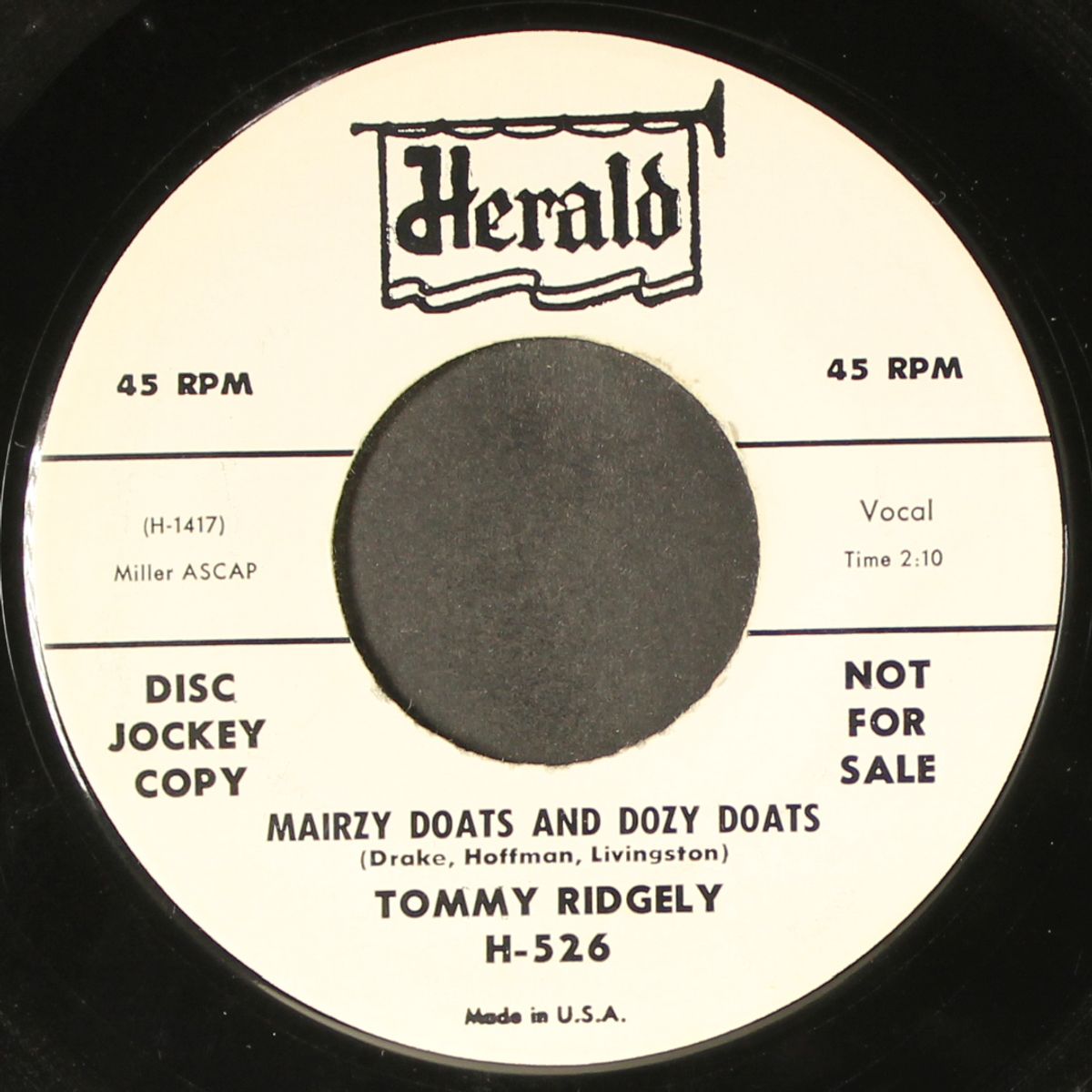 i've heard that story before / mairzy doats & doazy doats by TOMMY RIDGELY