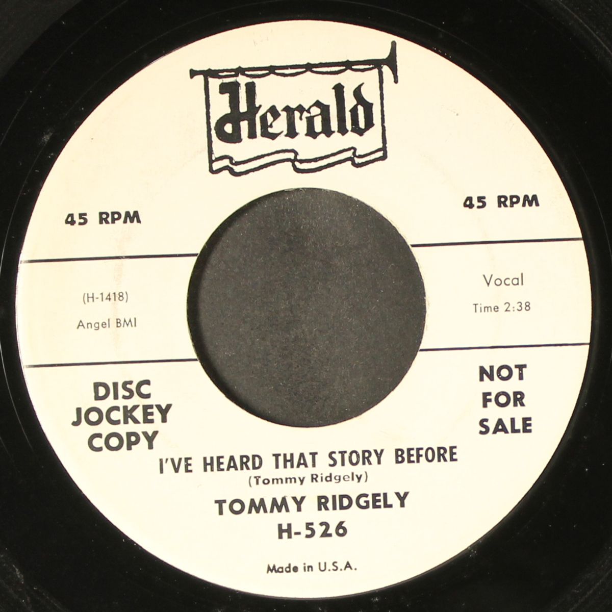 i've heard that story before / mairzy doats & doazy doats by TOMMY RIDGELY