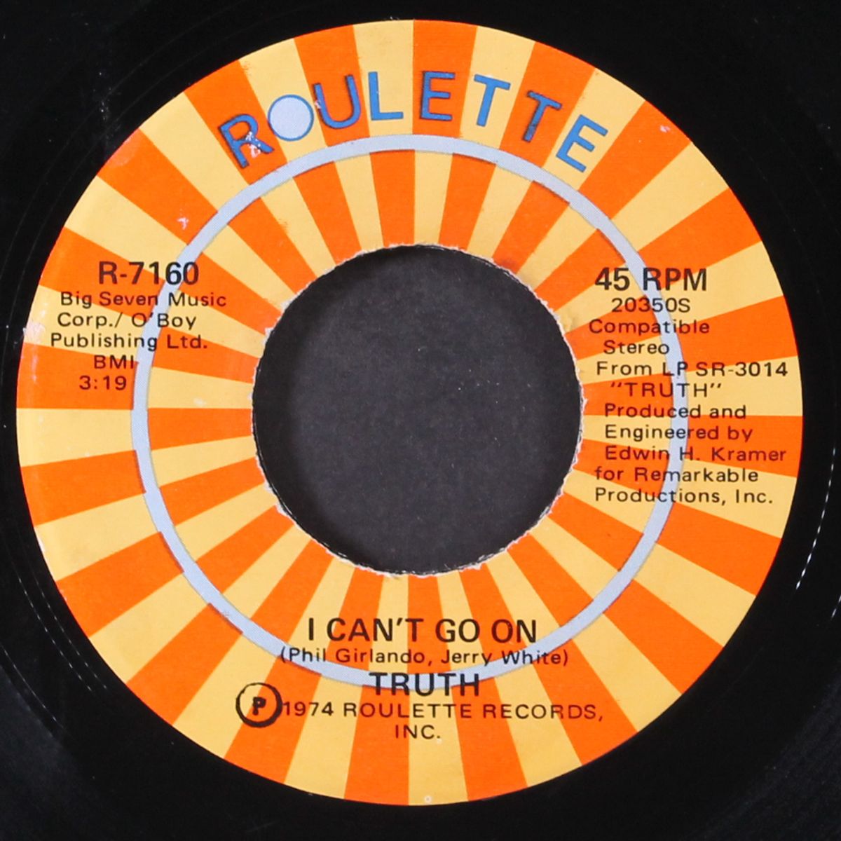i can't go on / whatcha gonna do when i'm gone by TRUTH