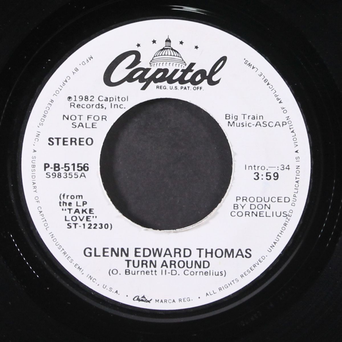 turn around / same by GLENN EDWARD THOMAS