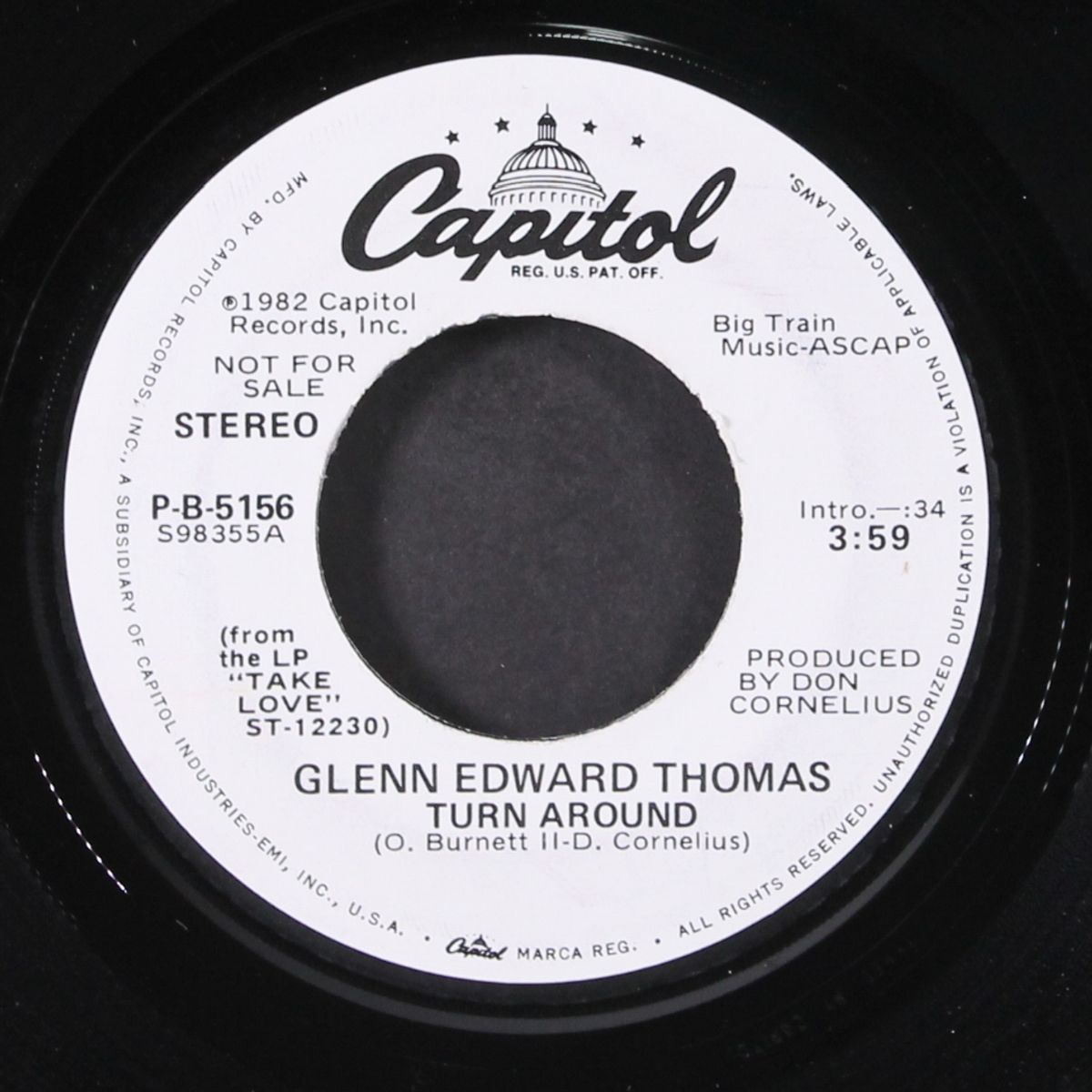 turn around / same by GLENN EDWARD THOMAS