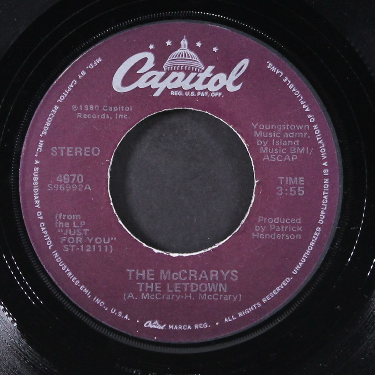 any ol' sunday / the letdown by MCCRARYS
