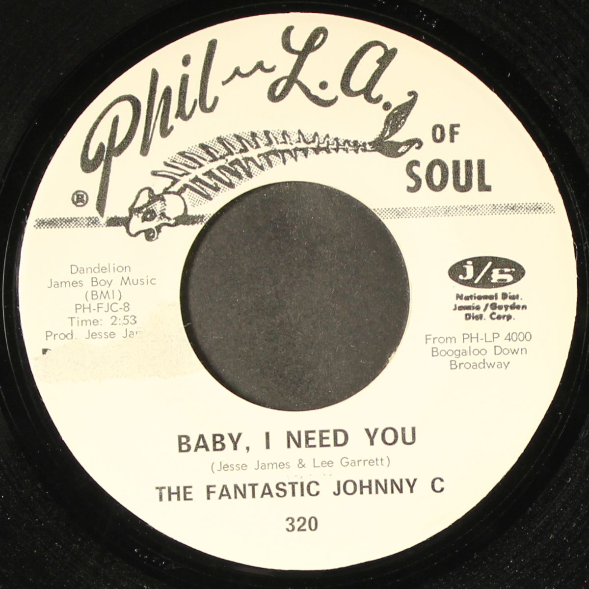 some kind of wonderful / baby, i need you by FANTASTIC JOHNNY C