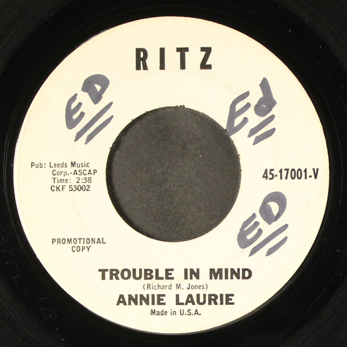trouble in mind / time out for tears by ANNIE LAURIE