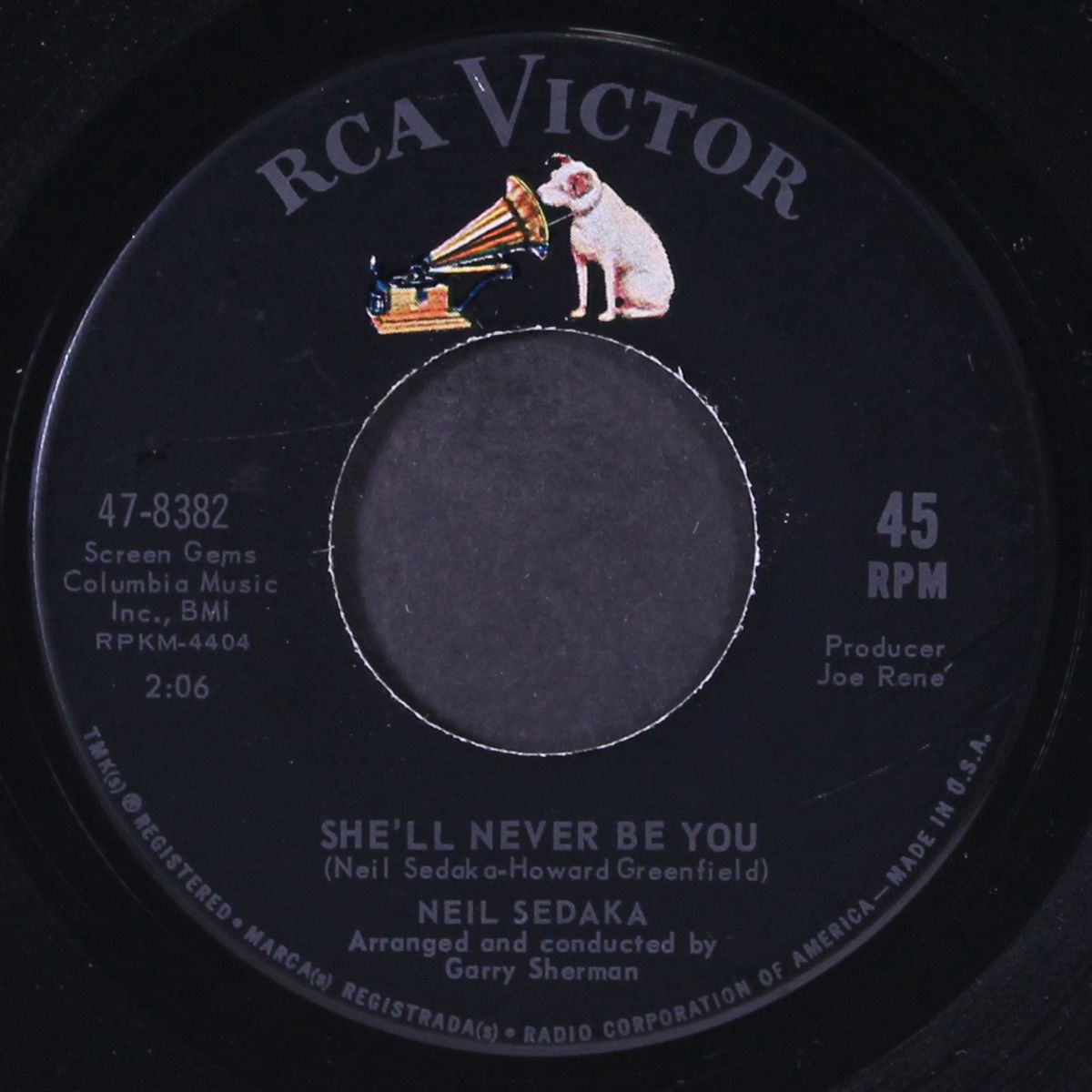 sunny / she'll never be you by NEIL SEDAKA