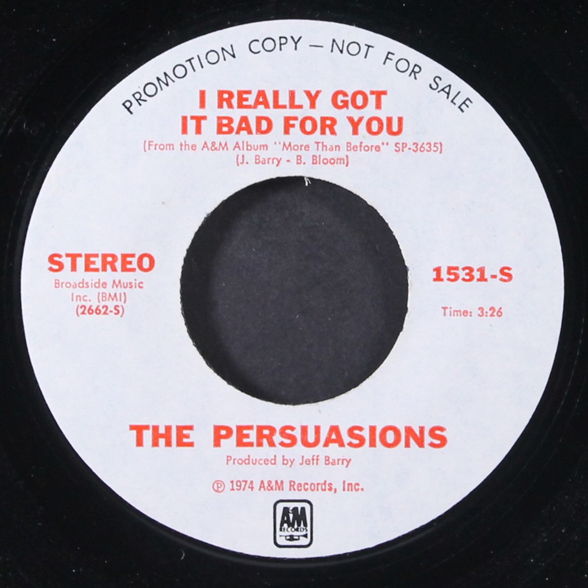 i really got it bad for you / mono by PERSUASIONS