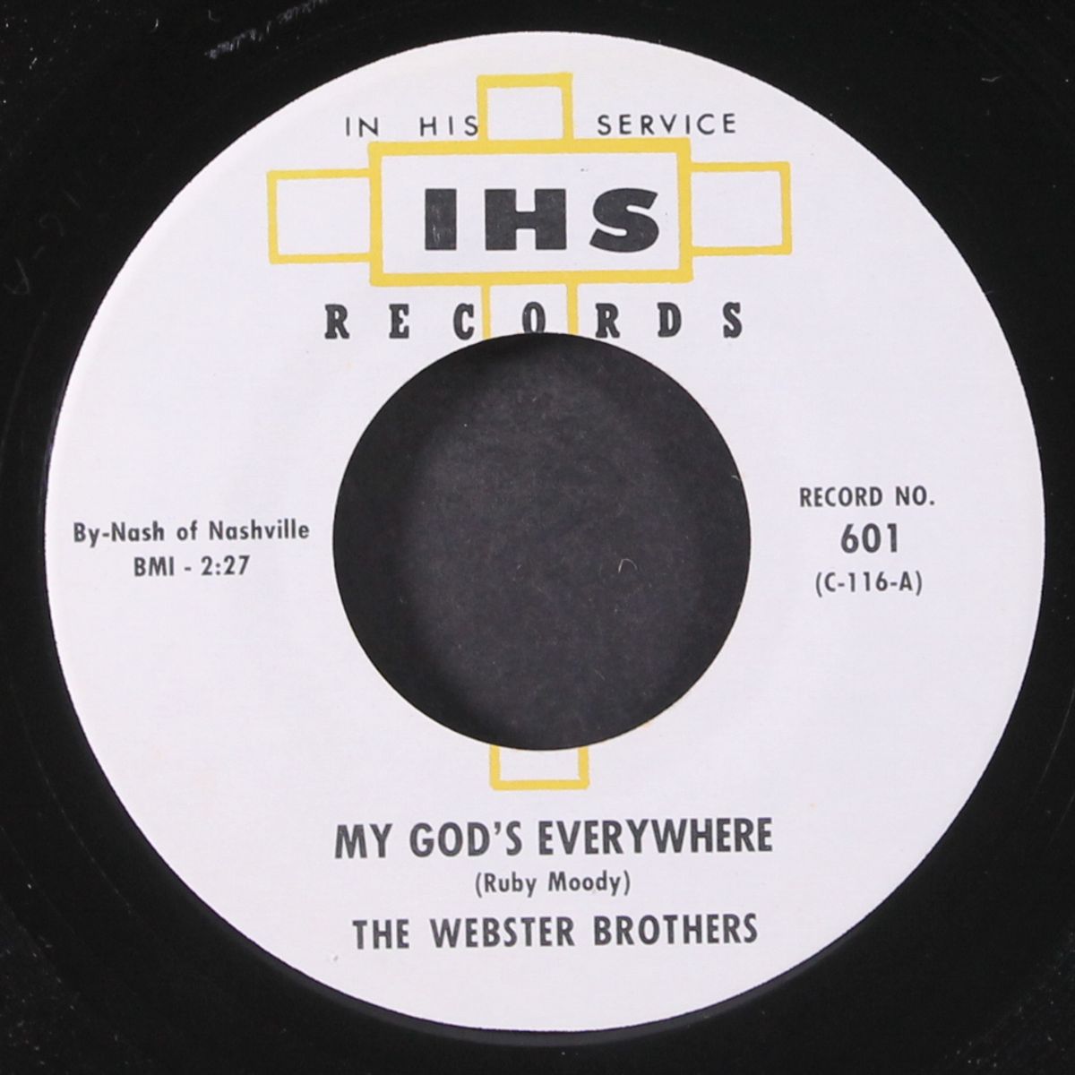 my god's everywhere / thank god for the u.s.a. by WEBSTER BROTHERS