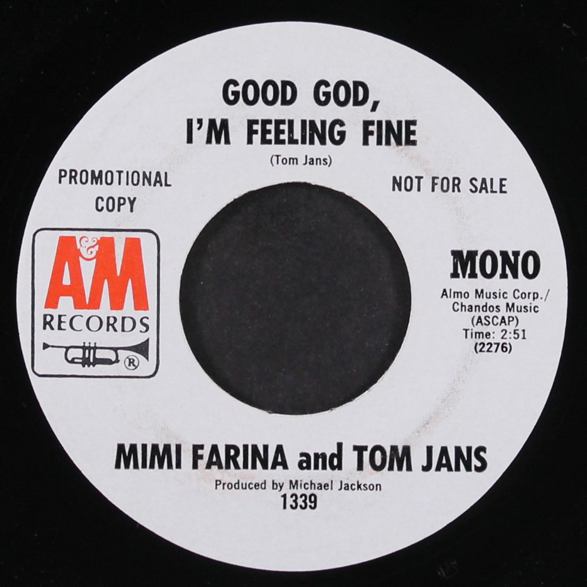 good god i'm feeling fine / mono by MIMI FARINA & TOM JANS