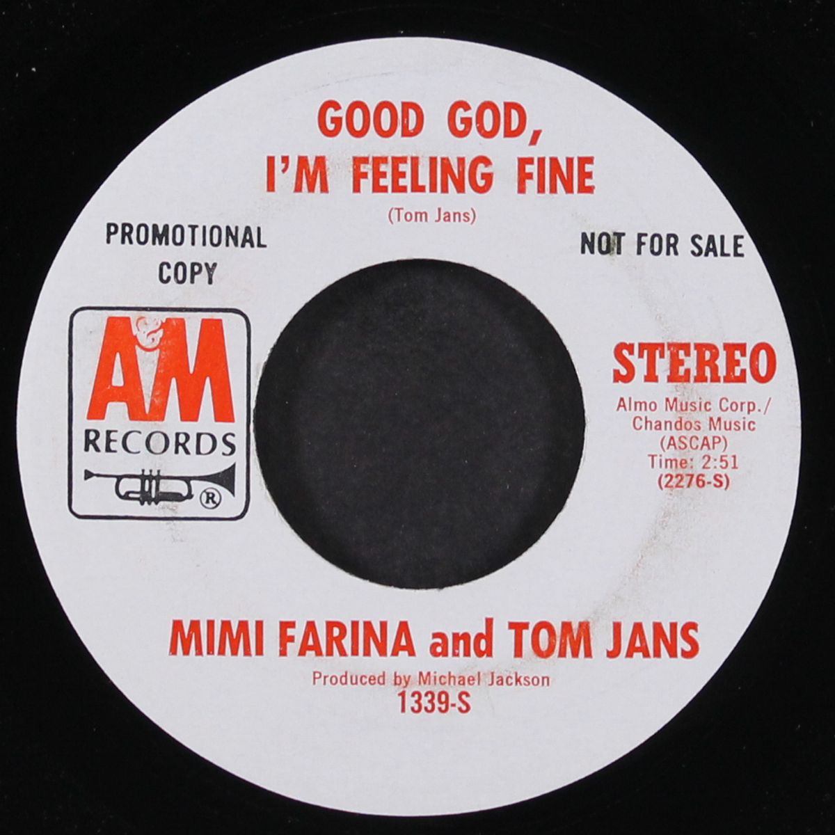good god i'm feeling fine / mono by MIMI FARINA & TOM JANS