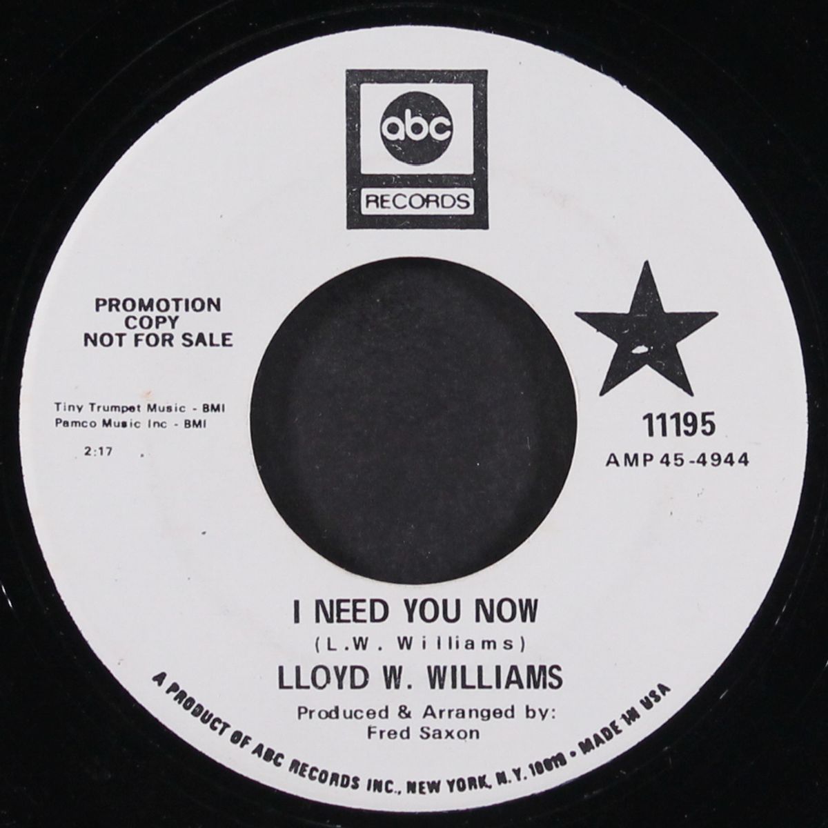 be mine tonight / i need you now by LLOYD W. WILLIAMS