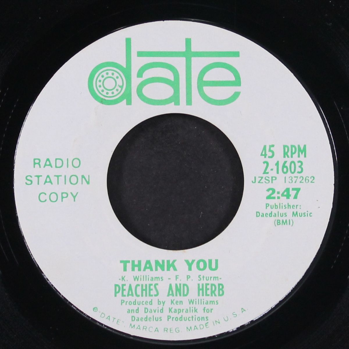 united / thank you by PEACHES & HERB