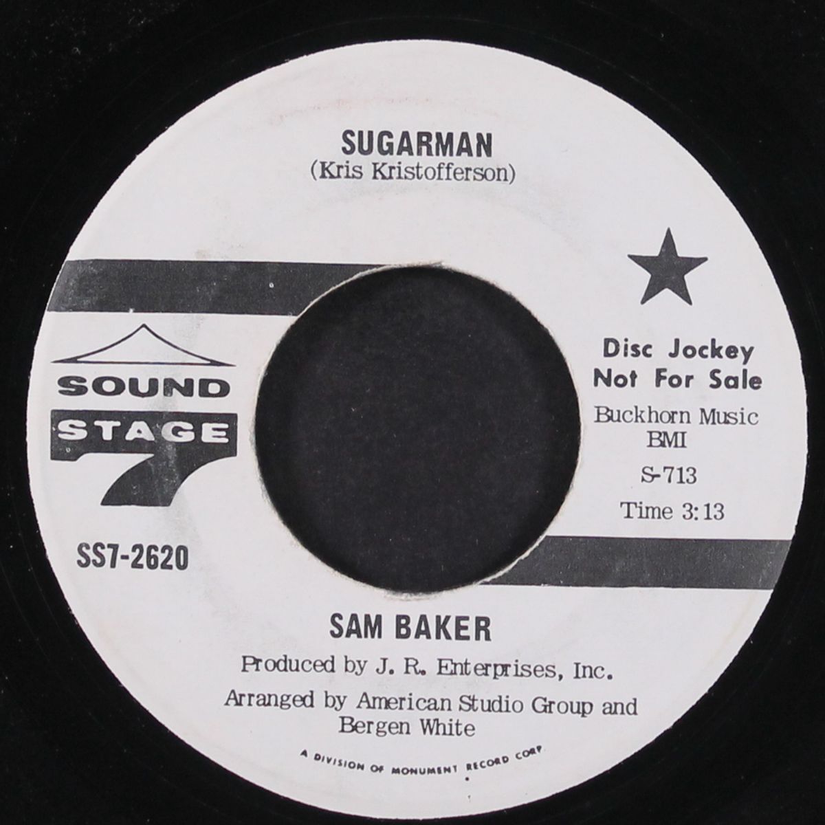 strange sensation / sugarman by SAM BAKER