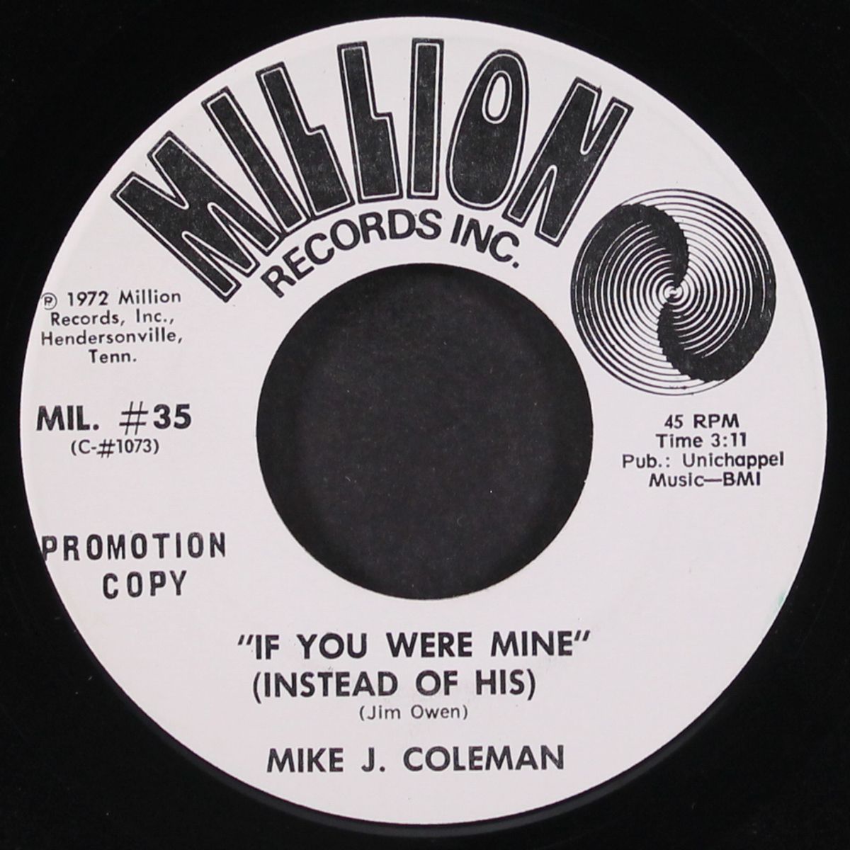 get right on up / if you were mine by MIKE J. COLEMAN