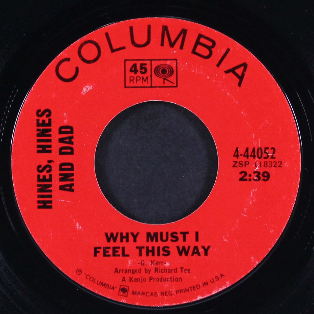 why must i feel this way by HINES HINES & DAD