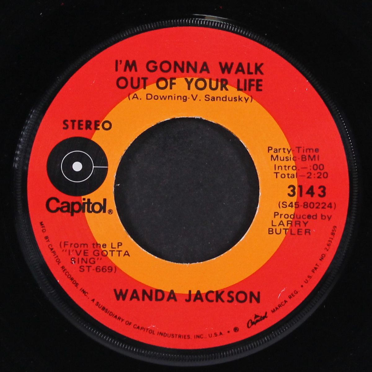 back then / i'm gonna walk out of your life by WANDA JACKSON