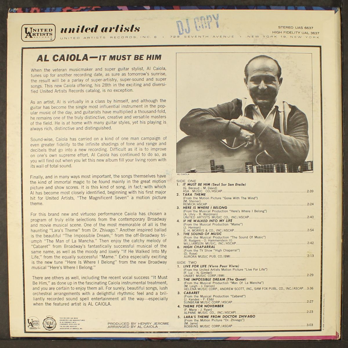 it must be him by AL CAIOLA