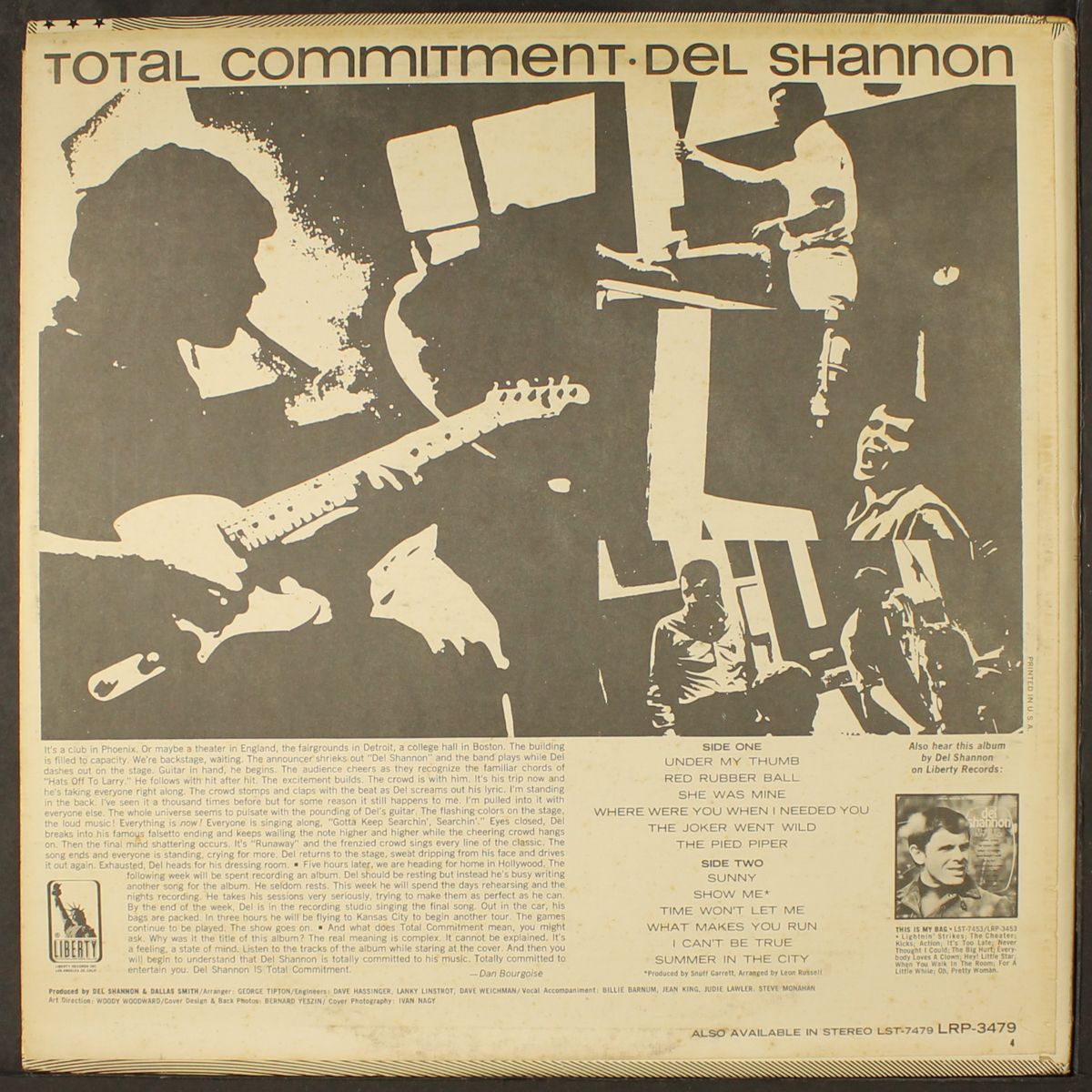 total commitment by DEL SHANNON