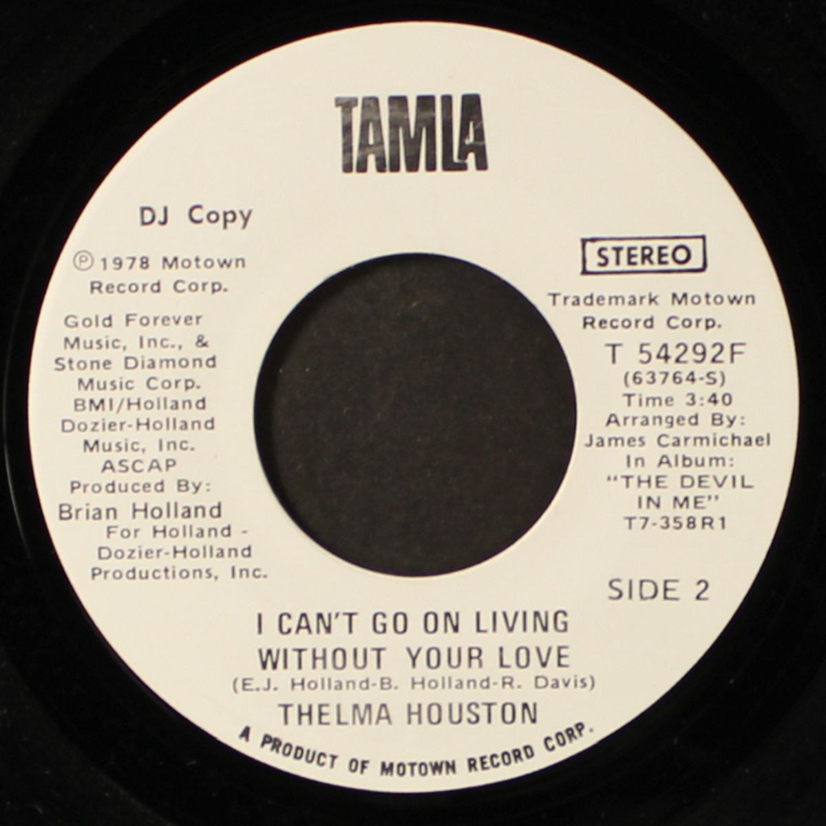 i can't go on living without your love / mono by THELMA HOUSTON