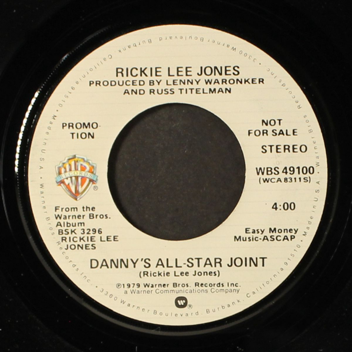 danny's all-star joint by RICKIE LEE JONES