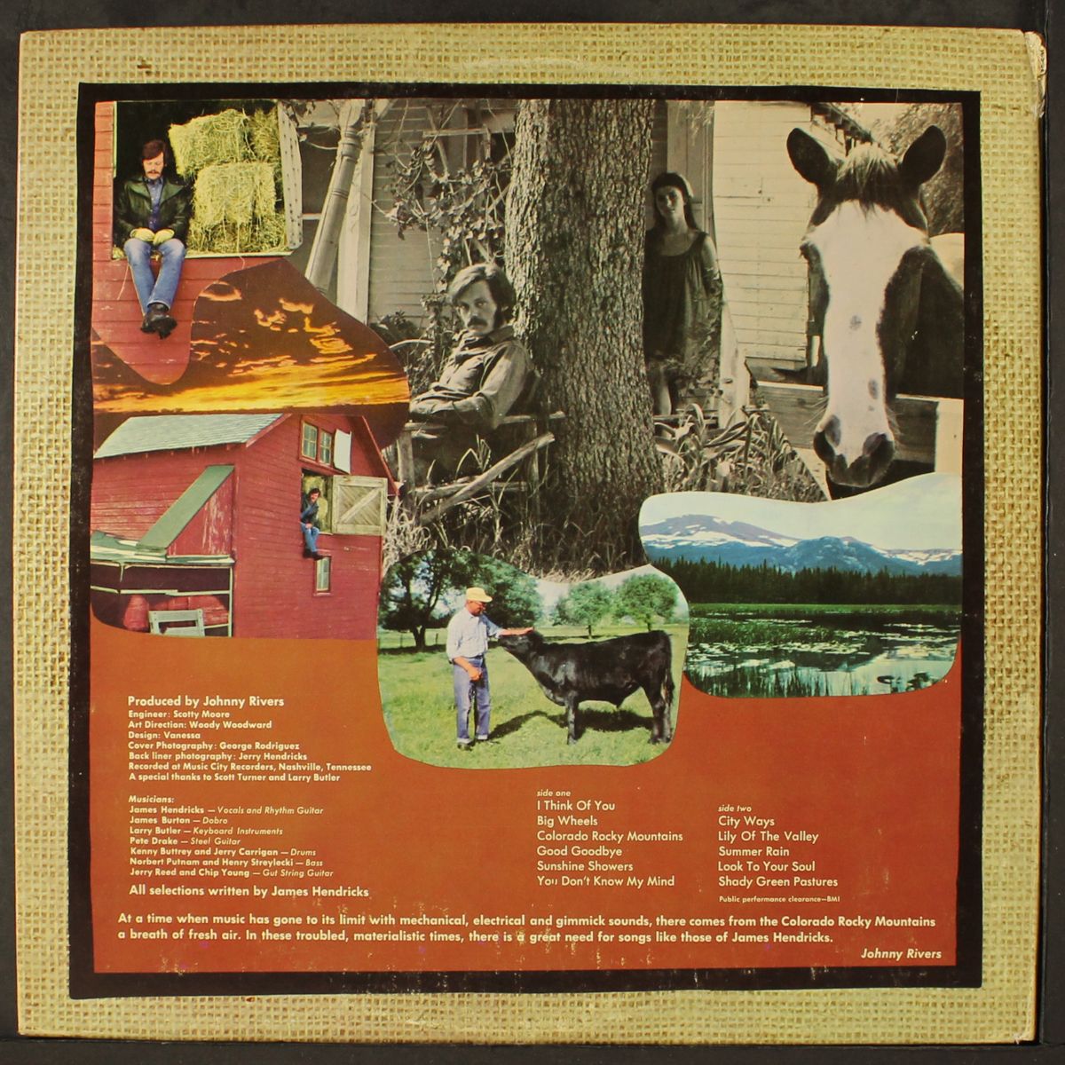 songs of james hendricks by JAMES HENDRICKS