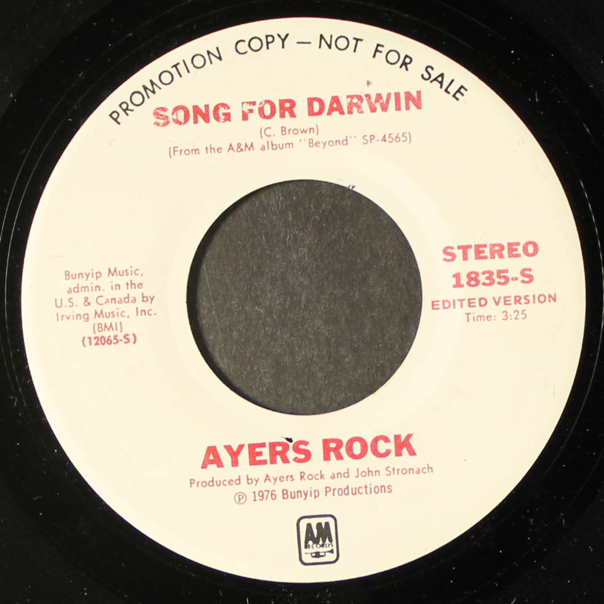 song for darwin / mono by AYERS ROCK