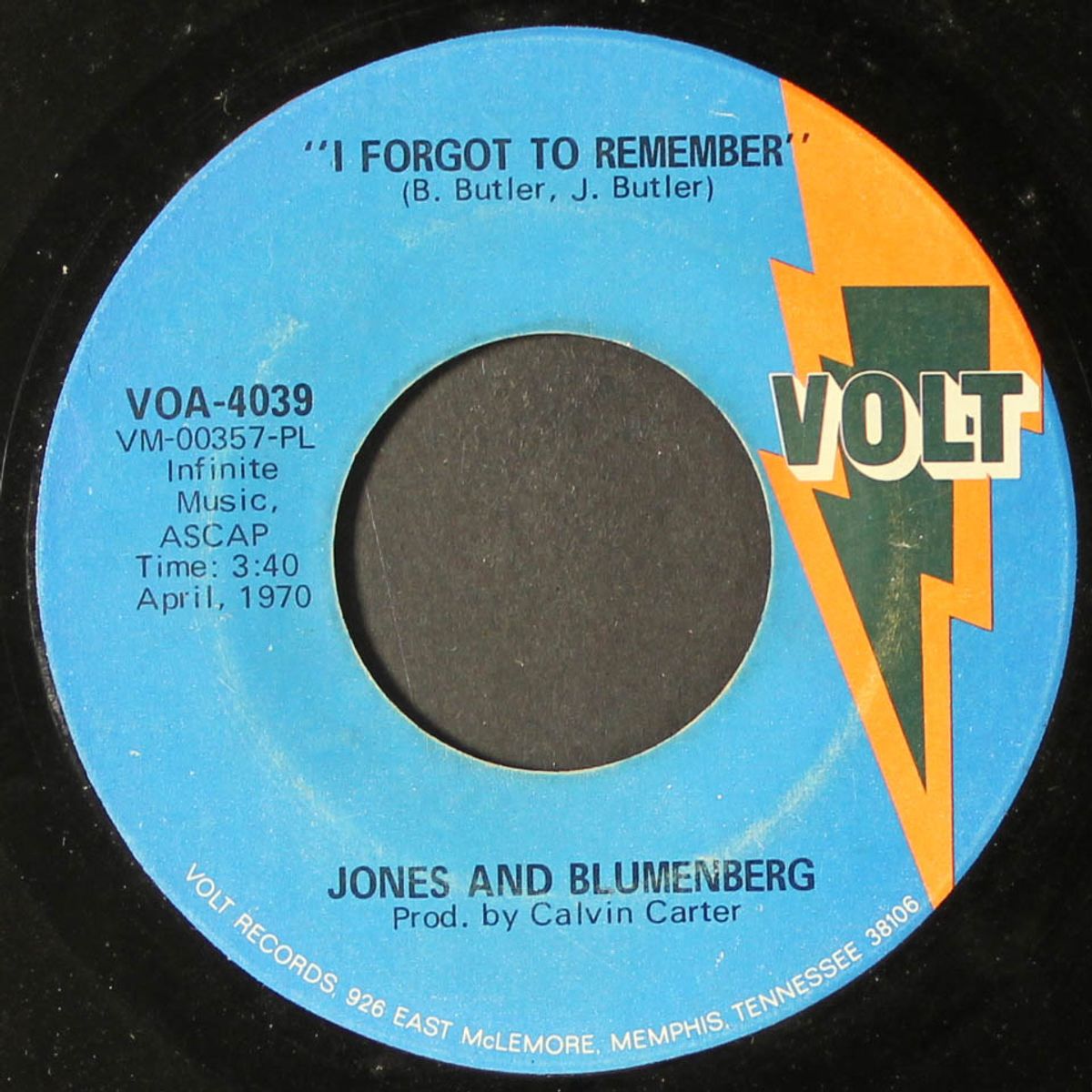 the right track / i forgot to remember by JONES & BLUMENBERG