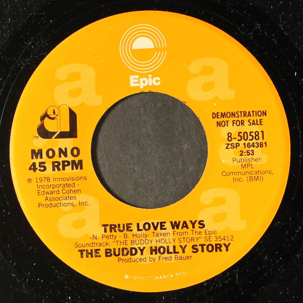 maybe baby / true love ways by BUDDY HOLLY STORY (GARY BUSEY)