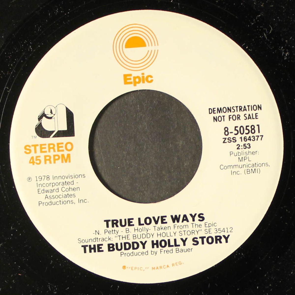 maybe baby / true love ways by BUDDY HOLLY STORY (GARY BUSEY)
