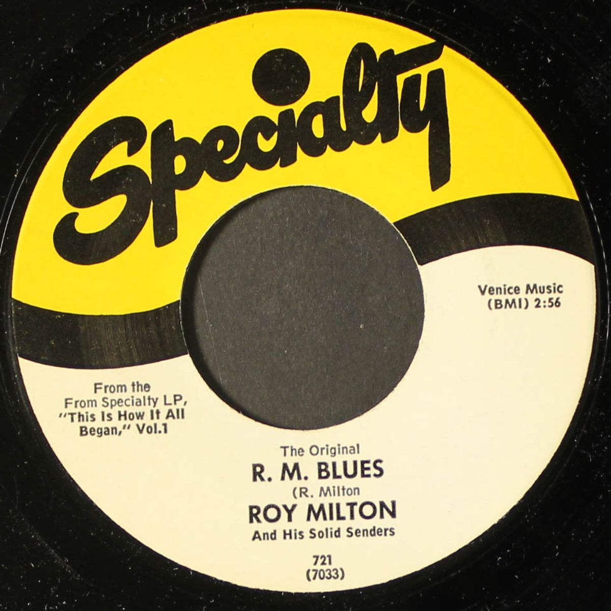 r.m. blues / best wishes by ROY MILTON
