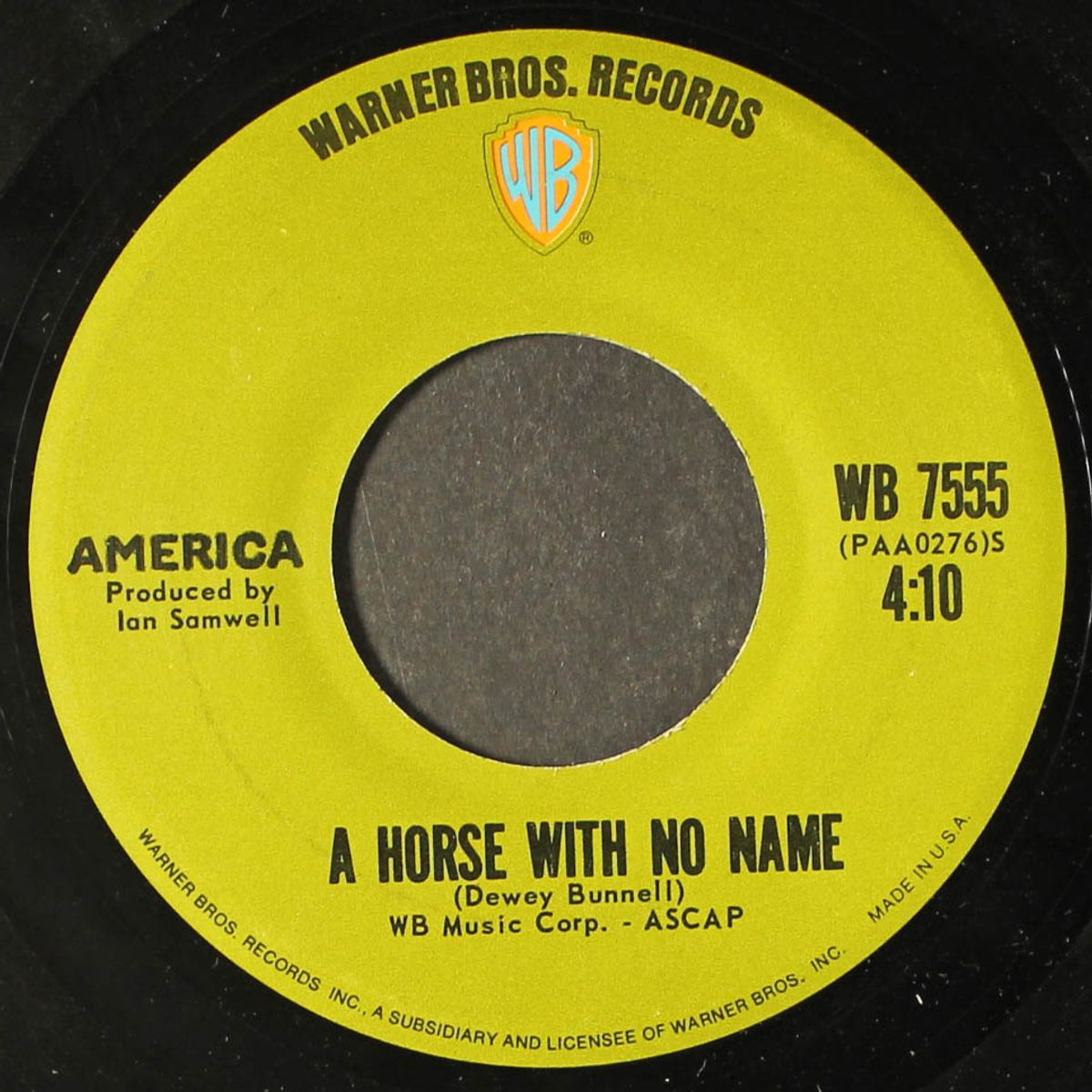 a horse with no name / everyone i meet is from california by AMERICA